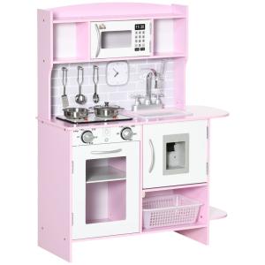 Cocina de juguete 70x29x90 cm rosa