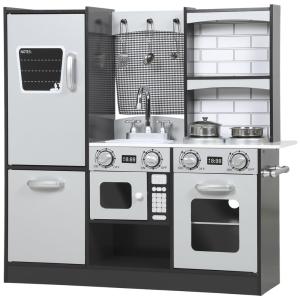 Cocina de juguete 81x27x79.7 cm marrón oscuro