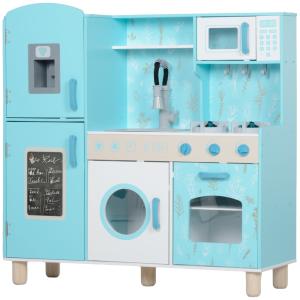 Cocina de juguete 90x33.3x91.6 cm azul