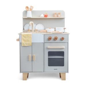 Cocina de juguete gris beige
