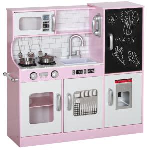 Cocina de juguete rosa 83.8 x 26.8 x 81 cm