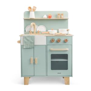 Cocina de juguete verde menta