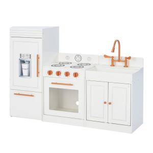 Cocina de madera para niños 80.6 cm, blanco