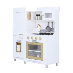 Cocina de madera para niños 92.7 cm, blanco