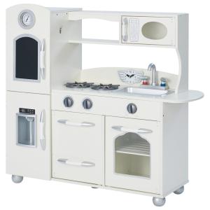 Cocina de madera para niños 93.3 cm, marfil