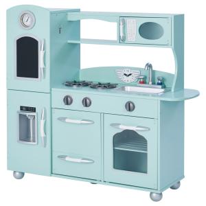 Cocina de madera para niños 93.3 cm, verde
