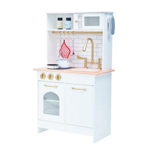Cocina de madera para niños 95.3 cm, blanco/marrón