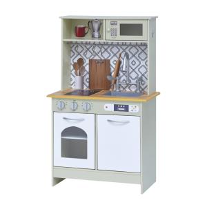 Cocina de madera para niños 95.3 cm, blanco/verde