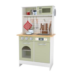 Cocina de madera para niños 95.3 cm, verde