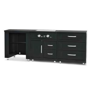 Cocina exterior de 3 módulos con cocina a gas