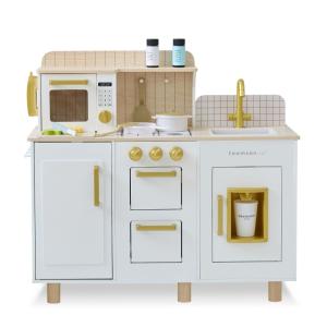 Cocina Infantil de Madera con Dispensador de Hielo, 75cm, B…