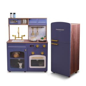 Cocina Infantil Modular de Madera Blanca con Frigorífico, 9…