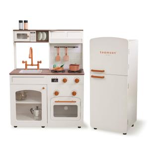 Cocina Infantil Modular de Madera Blanca con Frigorífico, 9…