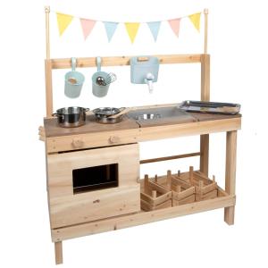 Cocina para pasteles de barro y tienda