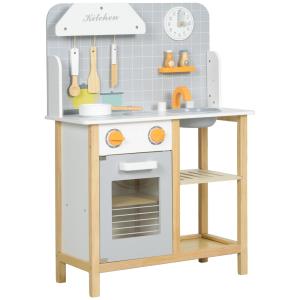 Cocinita infantil 57x26x82 cm gris