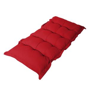 Cojín acolchado confort interior exterior 120x60cm - rojo