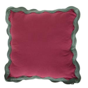 Cojín algodón rosa 10x38x38cm