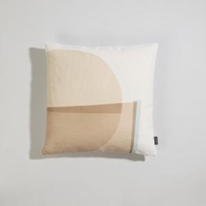 Cojín de exterior con estampado beige y azul 45x45 cm