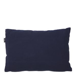 Cojín de exterior en coton azul oscuro 45x30