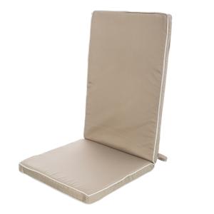 Cojín de exterior para silla taupe de poliéster hidrófugo d…