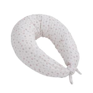 Cojin de lactancia luna rosa 80x185x16 cm