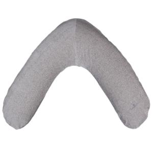 Cojín de lactancia y maternidad algodón orgánico gris