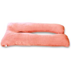 Cojín de maternidad con funda de terciopelo 140x80 cm rosa