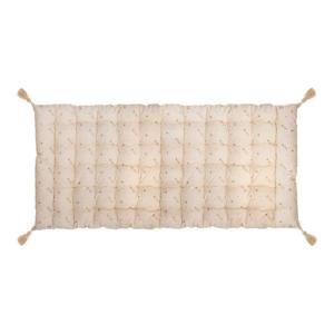 Cojín de suelo algodón dorado 6x120x60 cm