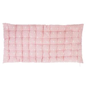 Cojín de suelo algodón rosa 6x120x60 cm