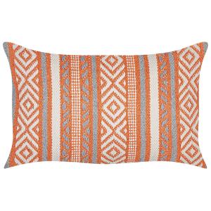 Cojín decorativo en tejido naranja 50x10cm