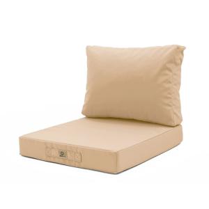Cojín desenfundable para salón de jardín 60x60cm beige