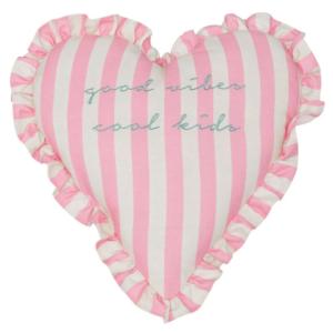 Cojín en forma de corazón rosa 10x40x40 cm