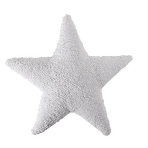 Cojin estrella algodón blanco 54x54