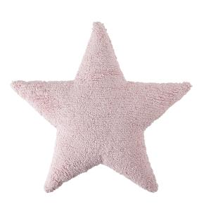 Cojin estrella algodón rosa 54x54