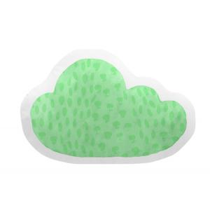 Cojín forma de nube algodón verde 30x40cm