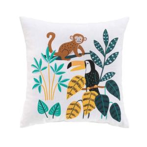 Cojín infantil con funda estilo selva