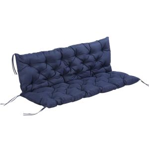 Cojín para banco 150x98x8 cm azul