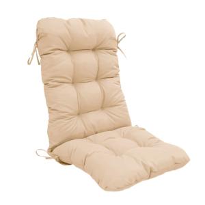 Cojín para silla con respaldo - acolchado - 50x120x8cm - be…
