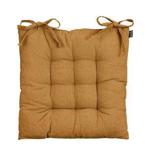 Cojín para silla de algodón marrón 46x46