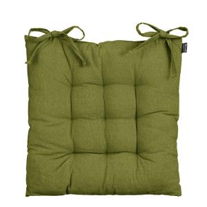 Cojín para silla de algodón verde 46x46