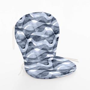 Cojín para silla de exterior 100% algodón azul marino 48x90…