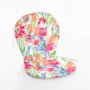 Cojín para silla de exterior 100% algodón multicolor 48x90x…