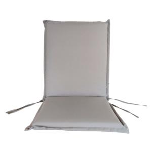 Cojín para silla plegable color gris 92x42x4 cm