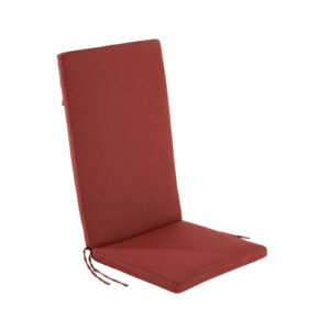 Cojín para sillas de exterior con tela anti manchas rojo