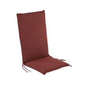 Cojín para sillón de jardín reclinable rojo