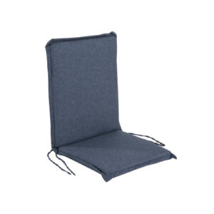 Cojín sillón jardín reclinable azul 92x42x4 cm