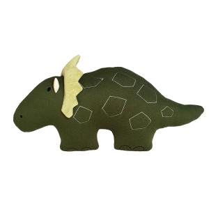 Cojín verde en forma de dinosaurio 56x36