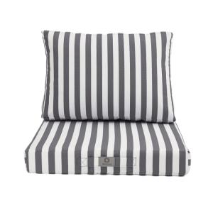 Cojines de jardín con funda desenfundable 60x60cm carbon st…