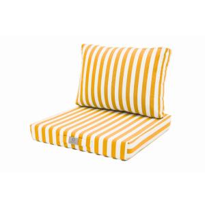 Cojines Jardín 60x70 Rayas Amarillo - Premium 270g