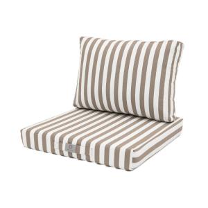 Cojines Jardín 60x70 Rayas Beige - Premium 270g